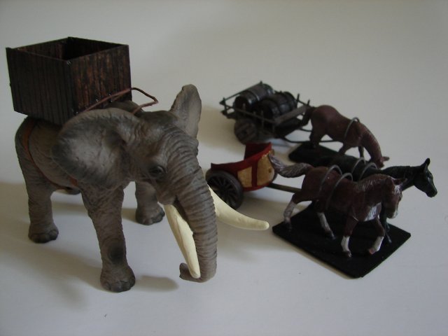 War elephant and chariots